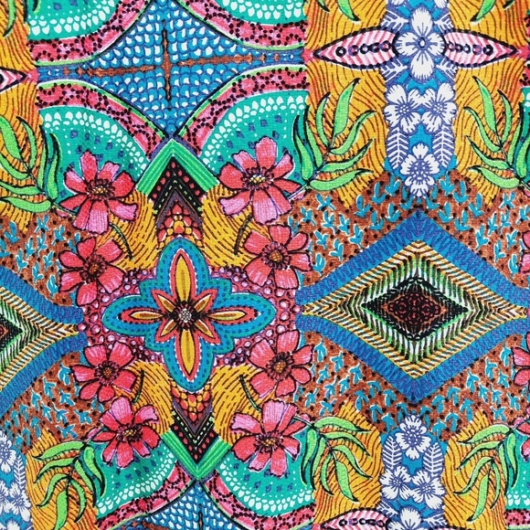 New TAYLOR Double Strap Printed Dress Colorful Floral P5457 - Picture 4 of 9